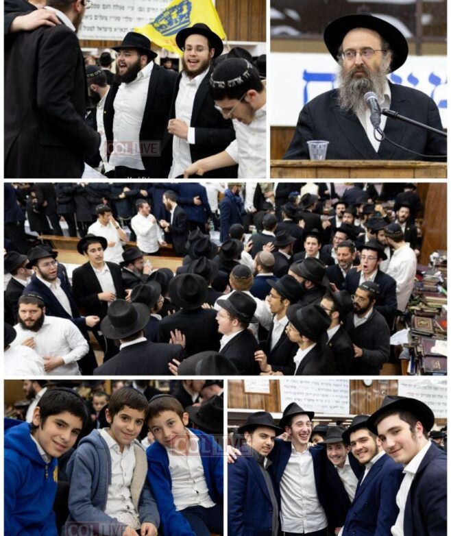 Joyous Farbrengen in 770 Celebrates Yud Alef Nissan