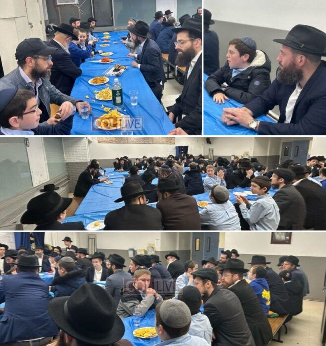 Cheder Chabad of Monsey Boys Enjoys Father-Son Farbrengen