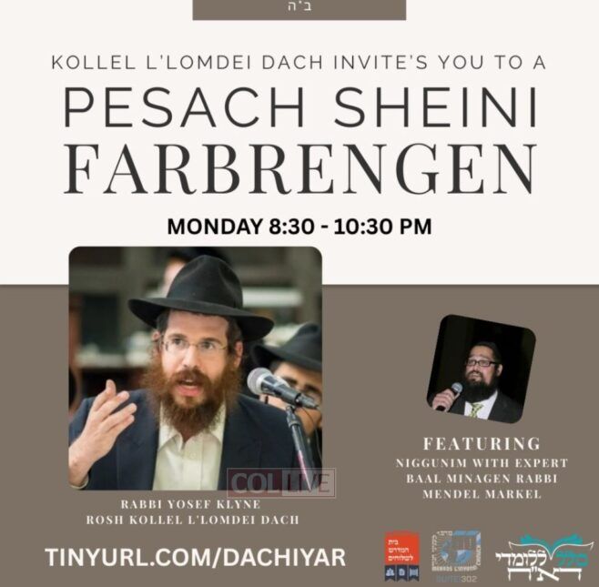 Live: Pesach Sheini Farbrengen