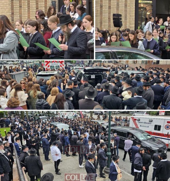 Levaya of Mrs. Naomi Marasow Passes Bais Rivkah, 770