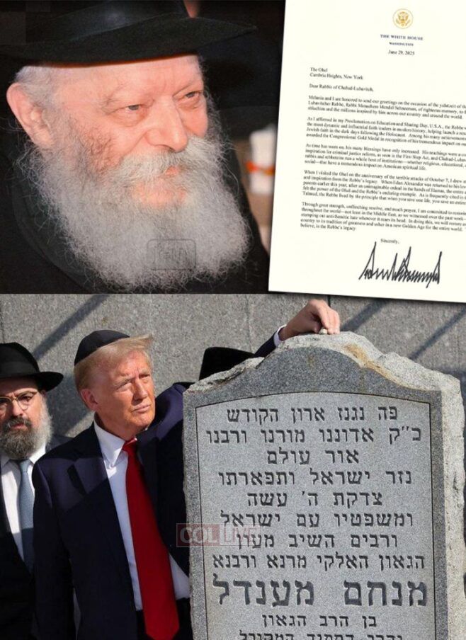 President Trump Sends a Letter to the Rebbe’s Ohel