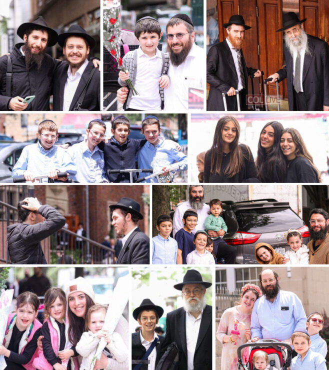 Bustling Erev Shavuos in Crown Heights