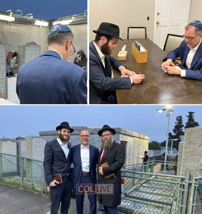 Manhattan Borough President Visits the Rebbe’s Ohel