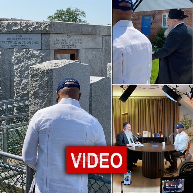 NYC Mayor Eric Adams Visits the Ohel