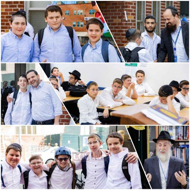Students Welcomed at Darchai Menachem First Day