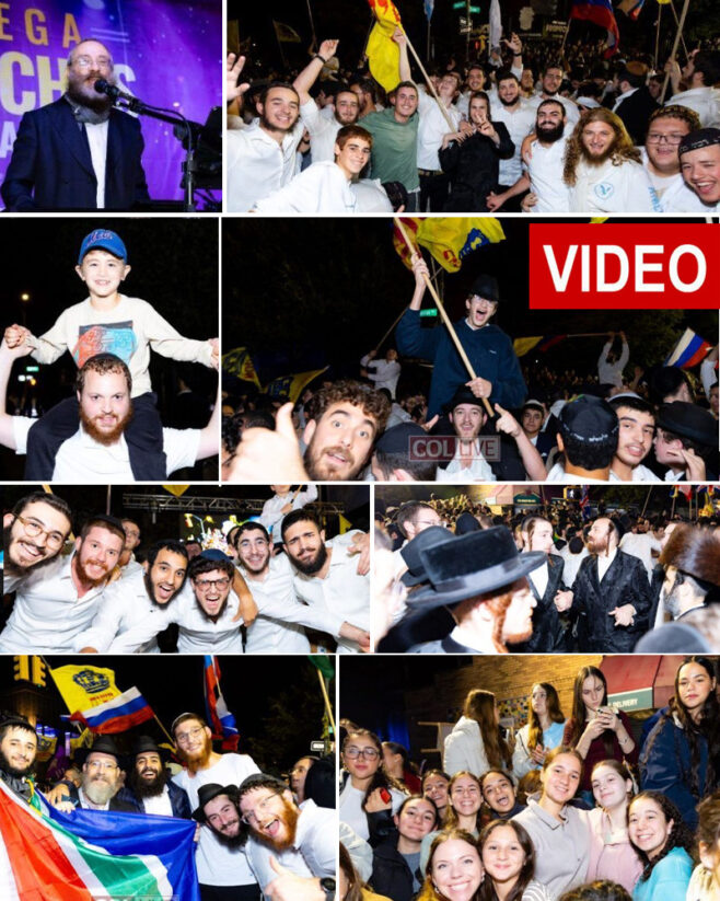 Thousands Dance Through the Night on Motzei Shabbos